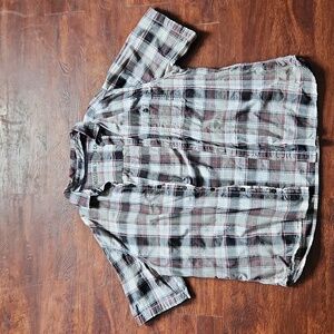 Men's XXL 100% cotton buttons up short sleeve Massimo Supply Company dress shirt